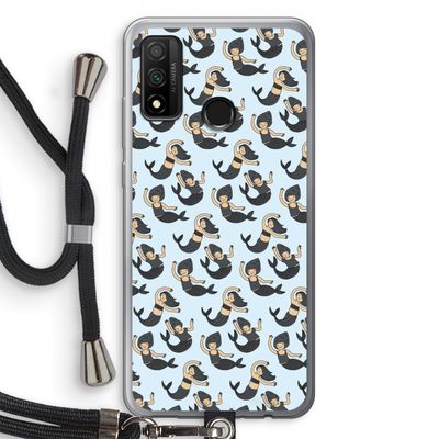 Zeemeermin: Huawei P Smart (2020) Transparant Hoesje met koord