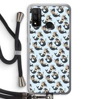 Zeemeermin: Huawei P Smart (2020) Transparant Hoesje met koord