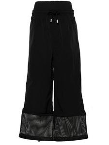 Off-White pantalon ample à taille haute - Noir