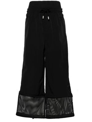 Off-White pantalon ample à taille haute - Noir