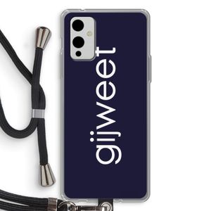 Gijweet: OnePlus 9 Transparant Hoesje met koord