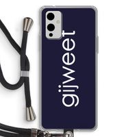 Gijweet: OnePlus 9 Transparant Hoesje met koord