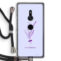 Be a wildflower: Sony Xperia XZ2 Transparant Hoesje met koord