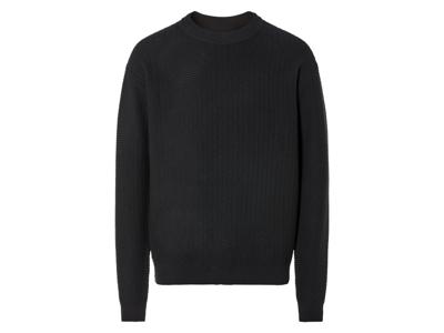 LIVERGY Heren gebreide pullover (L, Zwart)