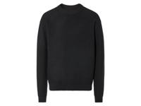LIVERGY Heren gebreide pullover (M, Zwart)