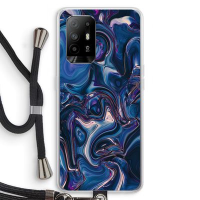Mirrored Mirage: Oppo A95 5G Transparant Hoesje met koord