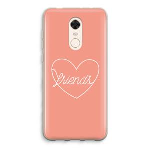 Friends heart: Xiaomi Redmi 5 Transparant Hoesje