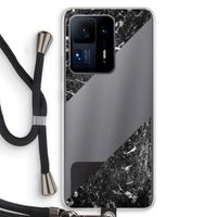 Zwart marmer: Xiaomi Mi Mix 4 Transparant Hoesje met koord