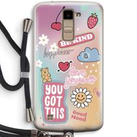 Positivity: LG K10 (2016) Transparant Hoesje met koord