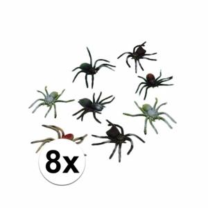 Cornelissen spin speelfiguur - 8x - 10 cm - Halloween/Horror decoratie