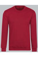 TRIGEMA Regular Fit Sweatshirt ronde halsrood, Effen