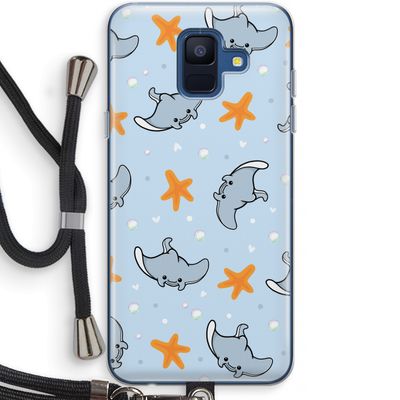 Manta: Samsung Galaxy A6 (2018) Transparant Hoesje met koord