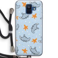 Manta: Samsung Galaxy A6 (2018) Transparant Hoesje met koord