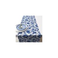 Tafelloper 40x150cm delft blauw florals