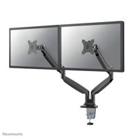 Neomounts NM-D750DBLACK 2-voudig Monitor-tafelbeugel 25,4 cm (10) - 81,3 cm (32) Kantelbaar, Zwenkbaar Zwart