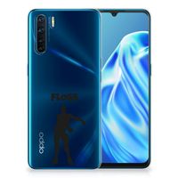 OPPO A91 Telefoonhoesje met Naam Floss - thumbnail