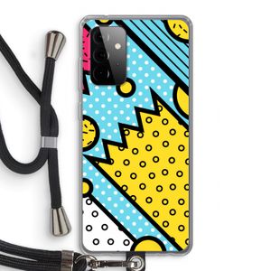 Pop Art #1: Samsung Galaxy A72 5G Transparant Hoesje met koord