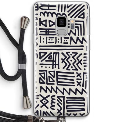 Marrakech print: Samsung Galaxy S9 Transparant Hoesje met koord
