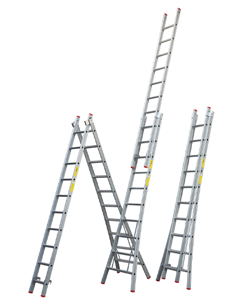 Little jumbo Reformladder SuperPRO geanodiseerd uitgebogen bomen - 2x10 - 1250400210