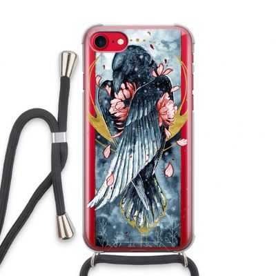 Golden Raven: iPhone SE 2020 Transparant Hoesje met koord
