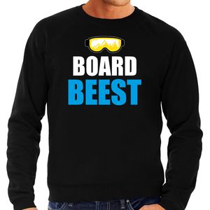 Apres ski sweater Board Beest zwart heren - Wintersport trui - Foute apres ski outfit