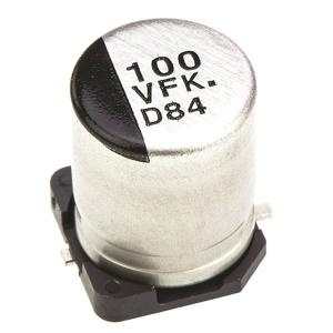 Panasonic Elektrolytische condensator SMD 100 µF 35 V 20 % (Ø) 8 mm 1 stuk(s)