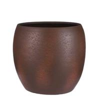 Mica Decorations Lester Ronde Pot - H35xØ38 cm - Terra - Roestkleurig