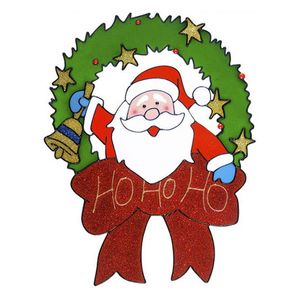 Kerst raamstickers/raamdecoratie kerstman plaatjes 30 cm