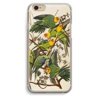 Carolinaparkiet: iPhone 6 / 6S Transparant Hoesje