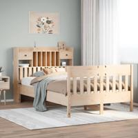 Bedframe zonder matras massief grenenhout 135x190 cm