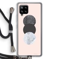 Marmeren cirkels: Samsung Galaxy A42 5G Transparant Hoesje met koord
