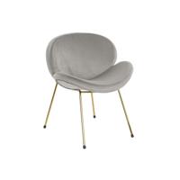 Stoel DKD Home Decor Gouden Lichtgrijs 62 x 58 x 73 cm