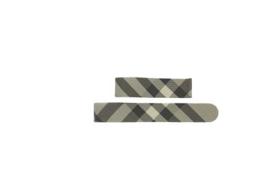 Horlogeband Burberry BU9404 Leder Beige 18mm