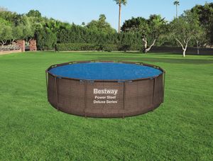 Bestway solar cover rond - 366 cm (zeilmaat 356) - Blauw