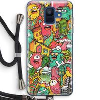 Vexx City: Samsung Galaxy A6 (2018) Transparant Hoesje met koord