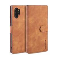 Dg. MING retro olie kant horizontale flip case met houder & kaartsleuven & portemonnee voor Galaxy Note 10 (bruin)