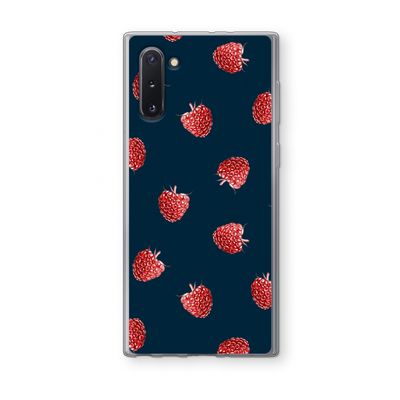 Framboosjes: Samsung Galaxy Note 10 Transparant Hoesje