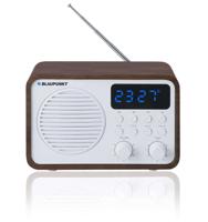 Draagbare radio met Bluetooth en USB BLAUPUNKT PP7BT, kleur: bruin hout/wit