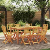 Tuinstoel 8 pcs Bruin 36 x 46 x 86cm Massief acaciahout