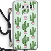 Cactus Lover: LG V30 Transparant Hoesje met koord