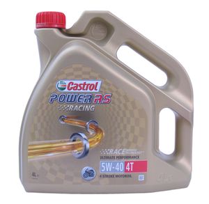 Castrol Olie RS Racing 4T 5W-40 fles à 4 liter