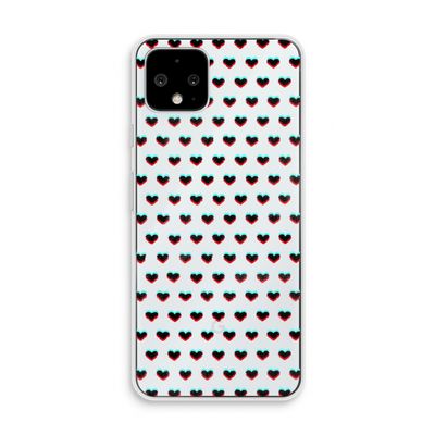 Hartjes: Pixel 4 Transparant Hoesje