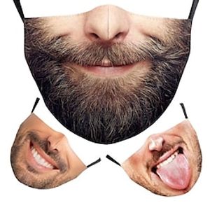 Man 1 PC Sportmaskers Masker Afdrukken Traditioneel Halloween Lightinthebox