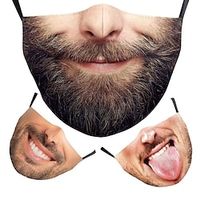 Man 1 PC Sportmaskers Masker Afdrukken Traditioneel Halloween Lightinthebox