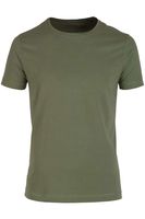 RAGMAN Regular Fit T-Shirt ronde hals olijf, Effen - thumbnail