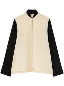 Jil Sander chemise en satin à empiècements - Tons neutres