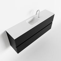 Toiletmeubel Mondiaz Ada | 120 cm | Meubelkleur Urban | Lex wastafel Talc Midden | 1 kraangat