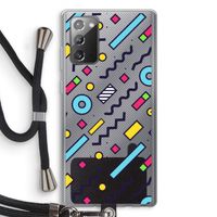 8-bit N°8: Samsung Galaxy Note 20 / Note 20 5G Transparant Hoesje met koord