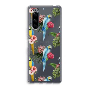 Kleurrijke papegaaien: Sony Xperia 5 Transparant Hoesje