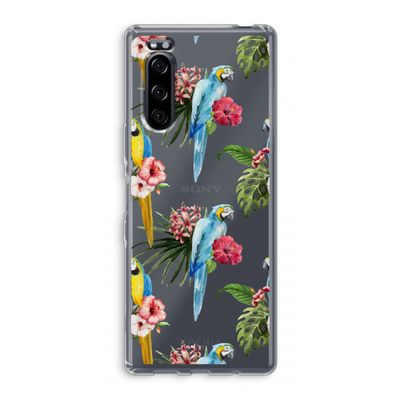 Kleurrijke papegaaien: Sony Xperia 5 Transparant Hoesje
